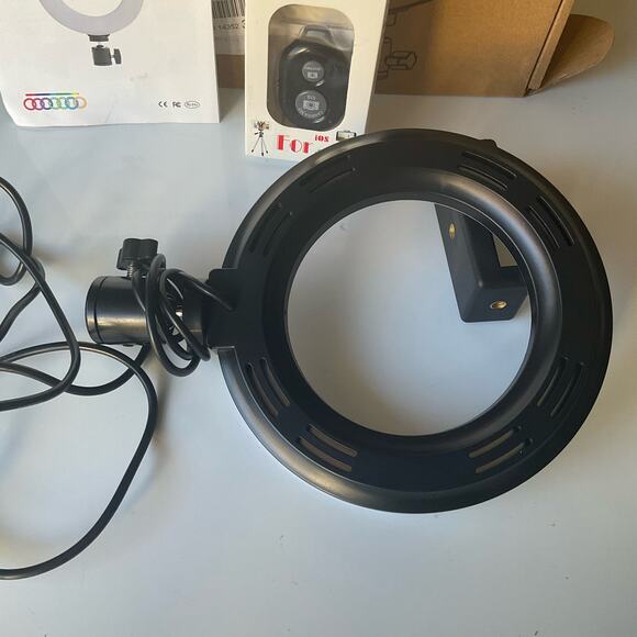 8'' Ring Light,w Extendable Tripod Stand, for Live Stream/Makeup/YouTube/TikTok - Picture 10 of 12